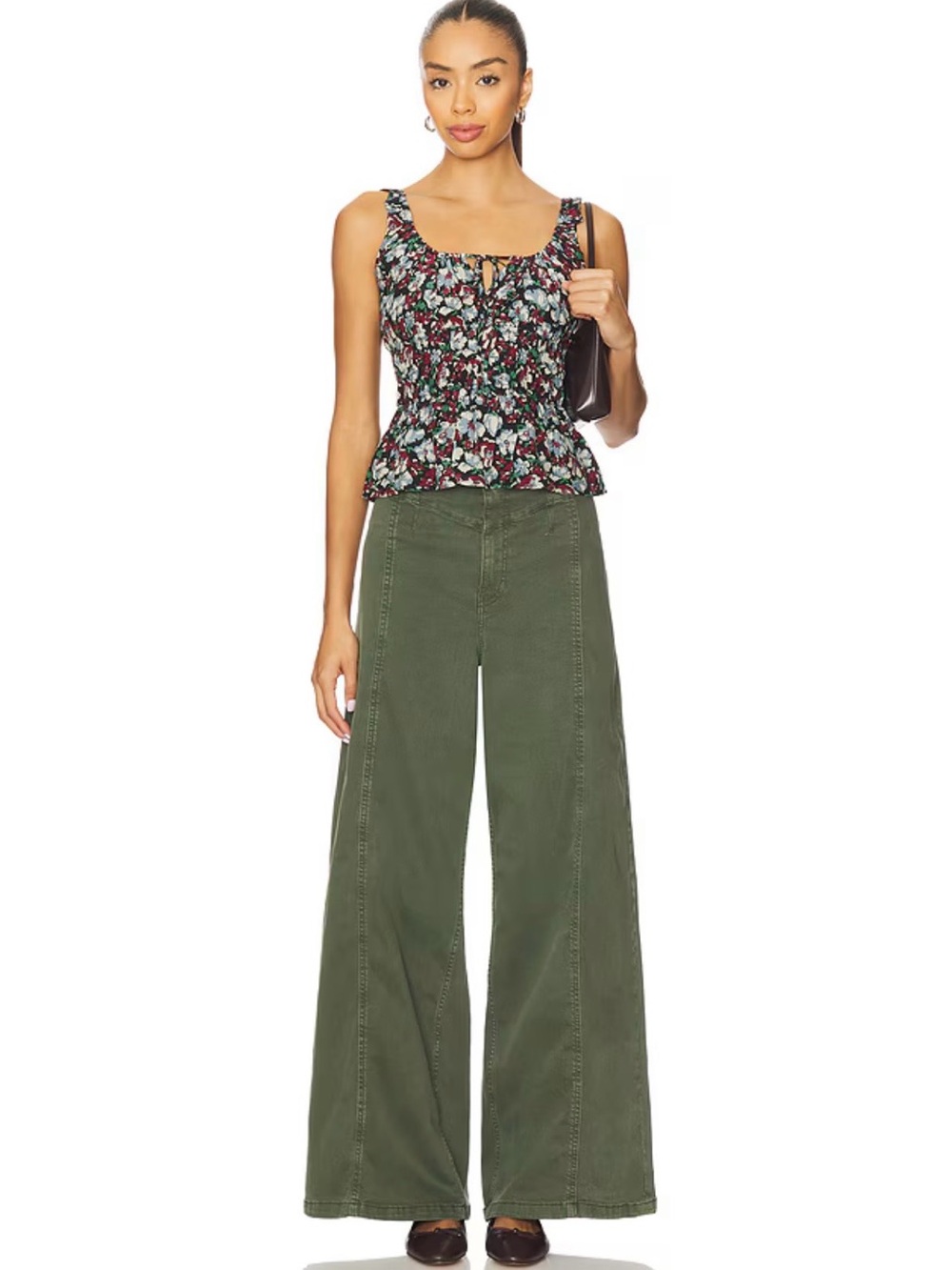 NWOT We The Free Libre Wide Leg in Thyme - Size XS